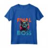 Donna Il boss finale - Funny Cat Pro RPG Gamer Final Boss Player Maglietta con Collo a V - Ideale per Natale, Compleanno o Convento da Gioco