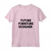 Donna Futuro Designer di Mobili - Maglietta con Collo a V - Regalo per Anniversario, Compleanno, Natale