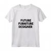 Donna Futuro Designer di Mobili - Maglietta con Collo a V - Regalo per Anniversario, Compleanno, Natale