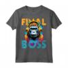 Il Boss Finale Funny Gorilla - Maglietta Pro Gamer per Console e Computer - Perfetta per Nerd di Videogiochi