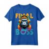 Il Boss Finale Funny Gorilla - Maglietta Pro Gamer per Console e Computer - Perfetta per Nerd di Videogiochi