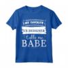 Il mio preferito Ux Designer mi chiama babe - Divertente Maglietta per Moglie di Designer UX - Idea Regalo per Marito