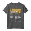 Funny UI UX Designer Hourly Rate Maglietta - Great Gift Idea for Dad, Brother, Husband - Humorous Apparel for Designers