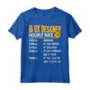 Funny UI UX Designer Hourly Rate Maglietta - Great Gift Idea for Dad, Brother, Husband - Humorous Apparel for Designers