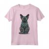 Mandala Art Devon Rex Pixie Cats Maglietta - Ideale per Proprietari di Gattini Devon Rex - Leggera e Taglio Classico