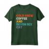 Divertente Gattino Kitty Lovers Cold Brew Coffee e Devon Rex Cat Maglietta - Idea Regalo Natale Vacanze Compleanno
