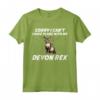 Sorry I Can't I Have Plans With My Devon Rex Cat Maglietta - Design Unico per Proprietari di Gatti Devon Rex - Regalo Ideale per Amanti dei Gatti