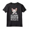 Less People More Devon Rex Cats - Funny Gattino Devon Rex T-Shirt - Great Gift for Devon Rex Cat Lovers