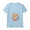Devon Rex Cat Floral - Maglietta con Collo a V per Amanti dei Gatti Devon Rex - Regalo Originale per Donne e Uomini