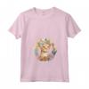 Devon Rex Cat Floral - Maglietta con Collo a V per Amanti dei Gatti Devon Rex - Regalo Originale per Donne e Uomini
