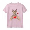 Gatti Devon Rex Pixie Maglietta - Ideale per gli Orgogliosi Proprietari di Gattini Devon Rex - Leggera e Taglio Classico
