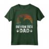 Cad Owner Dad - Retro Devon Rex Dad Maglietta per gli Amanti dei Gatti - Ideale per Proprietari e Papà dei Gatti Devon Rex