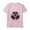 Donna Devon Rex Amante Gatto Tramonto Retro Style Vintage 80s 70s Maglietta con Collo a V - Ideale per Amanti dei Gatti e Proprietari di Devon Rex