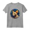 Devon Rex - Piombo per vetro colorato, Design artistico Maglietta - Il Migliore Amico dell'Uomo - Ideale come Regalo Unico