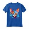 Colorful Splash Art - Faccia di Gatto Devon Rex Maglietta - Design Unico per Amanti dei Gatti - Acquista Online!