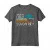 Retro Cat Motif - Hold On I See A Devon Rex Cat Maglietta - Design Unico per Amanti dei Gatti Devon Rex - Regalo Ideale per Mamme di Gatti