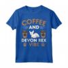 Cat Owner & Barista Motif - Coffee & Devon Rex Cat Maglietta - Design Unico per Amanti dei Gatti - Acquista Online!