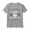 Cat Owner & Barista Motif - Coffee & Devon Rex Cat Maglietta - Design Unico per Amanti dei Gatti - Acquista Online!