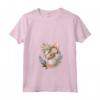 Devon Rex Cat Floral - Maglietta con Collo a V per Amanti del Gatto Devon Rex - Regalo Compleanno o Natale