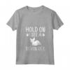 Donna Retro Cat Motif - Hold On I See A Devon Rex Cat Maglietta con Collo a V - Design Unico per Amanti dei Gatti Devon Rex - Ideale come Regalo