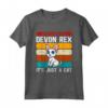 Devon Rex Cat Proprietario - T-shirt Unica per Amanti dei Gatti Devon Rex - Ideale per Regalare a Mamma e Papà Gatto