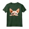 Devon Rex Kitty Pussycat Sbirciare Maglietta - Design Personalizzato per Amanti dei Gatti e Devoti del Devon Rex