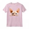 Devon Rex Kitty Pussycat Sbirciare Maglietta - Design Personalizzato per Amanti dei Gatti e Devoti del Devon Rex
