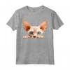 Devon Rex Kitty Pussycat Sbirciare Maglietta - Design Personalizzato per Amanti dei Gatti e Devoti del Devon Rex