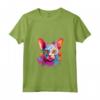 Donna Colorful Splash Art - Faccia di Gatto Devon Rex Maglietta con Collo a V - Ideale per Amanti dei Gatti e Appassionati di Arte