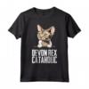 Devon Rex Cataholic Maglietta - Regalo Divertente per Amanti dei Gatti Devon Rex - Ideale per Compleanno