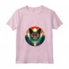 Donna Devon Rex Amante Gatto Tramonto Retro Style Vintage 80s 70s Maglietta con Collo a V - Regalo per Amanti dei Gatti e Proprietari di Devon Rex