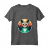 Donna Devon Rex Amante Gatto Tramonto Retro Style Vintage 80s 70s Maglietta con Collo a V - Perfetto Regalo per Amanti dei Gatti e Proprietari di Devon Rex