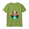 Donna Devon Rex Amante Gatto Tramonto Retro Style Vintage 80s 70s Maglietta con Collo a V - Perfetto Regalo per Amanti dei Gatti e Proprietari di Devon Rex