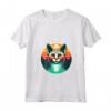 Donna Devon Rex Amante Gatto Tramonto Retro Style Vintage 80s 70s Maglietta con Collo a V - Perfetto Regalo per Amanti dei Gatti e Proprietari di Devon Rex