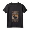 Donna Cat Owner & Barista Motif - Coffee & Devon Rex Cat Maglietta con Collo a V - Design Unico per Amanti dei Gatti e del Caffè
