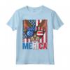 Devon Rex Merica 4th of July Cat American Meowica Maglietta - Patriotic Kitten Tee for National Holidays