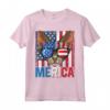 Devon Rex Merica 4th of July Cat American Meowica Maglietta - Patriotic Kitten Tee for National Holidays