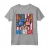 Devon Rex Merica 4th of July Cat American Meowica Maglietta - Patriotic Kitten Tee for National Holidays