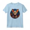 Devon Rex - Piombo per vetro colorato, design artistico Maglietta - Il compagno perfetto per gli amanti dei gatti e dell'arte