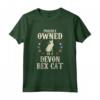 Orgogliosamente di Proprietà di un Gatto - Padre Madre Devon Rex Gatto Maglietta - Abbigliamento Divertente per Amanti dei Gatti - Compleanno, Natale e Altro