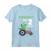 Fantastica Compleanno 2 Anni Bimba Regalo Dinosauro - Maglietta per Bambino e Bambina - Ideale per Fratello, Sorella, Figlio o Figlia