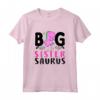 Grande Sorella Saurus 2021 - Maglietta Famiglia Corrispondente Dinosauro Ragazza - Regalo per Sorella Maggiore o Annuncio Gravidanza