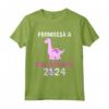 T-Shirt Promossa a Sorella Maggiore 2024 - Dinosauro Maglietta per la Sorella - Regalo Carino per Compleanno
