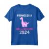 T-Shirt Promossa a Sorella Maggiore 2024 - Dinosauro Maglietta per la Sorella - Regalo Carino per Compleanno