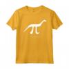 Maglietta Pinosauro Pi - Dinosauro Matematica Bianca - Ideale per Studenti Geek e Nerd - Regalo per Appassionati di Matematica