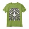 Scheletro Rib Cage Pigro - Maglietta Divertente per Halloween - Regalo Unico per Appassionati di Film Horror