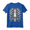 Scheletro Rib Cage Pigro - Maglietta Divertente per Halloween - Regalo Unico per Appassionati di Film Horror