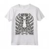 Scheletro Rib Cage Pigro - Maglietta Divertente per Halloween - Regalo Unico per Appassionati di Film Horror