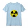 Nucleare Radiazioni Pericolo Attenzione Simbolo - Maglietta Vintage Grunge per Ingegneri Nucleari e Tecnici Radiologi