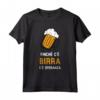Frasi Divertenti Birra - Finché C'è Birra Maglietta con Stampe Divertenti - Regalo Originale per Amanti della Birra